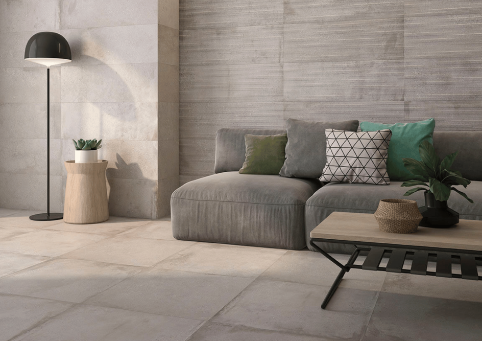 Carrelage au sol par nos carreleurs.