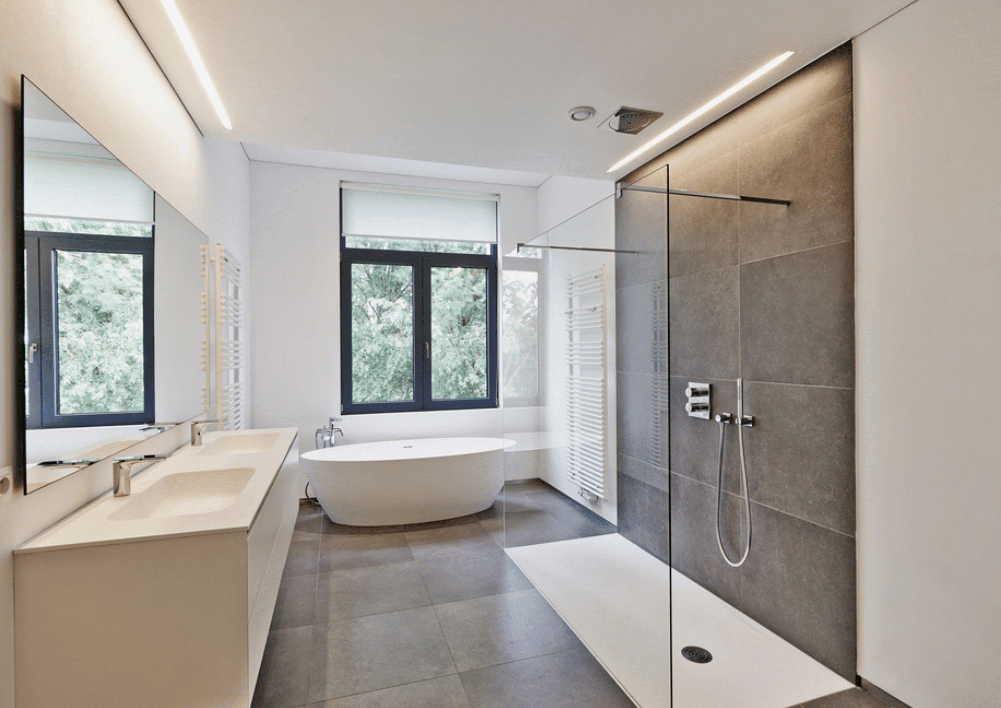 Douche à l'italienne par nos carreleurs